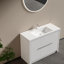 Boardwalk 47 po Ensemble de meubles de salle de bain de conception moderne avec armoire et lavabo