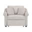 Fauteuil convertible en chenille avec dossier réglable-1044224837