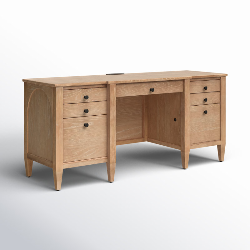 Gayle Credenza Desk with Power Outlet