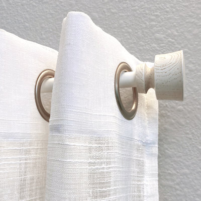 Tringle à rideaux simple réglable en métal Aamira
