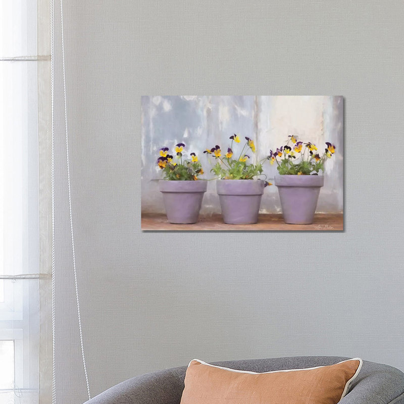 Pansy Still Life I by Lori Deiter - Wrapped Canvas Print, 66.04 cm H x 45.72 cm W x 1.91 cm D