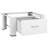 VidaXL Washing Machine Pedestal with Drawer White