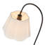Lampadaire arqué en métal noir de 173 cm