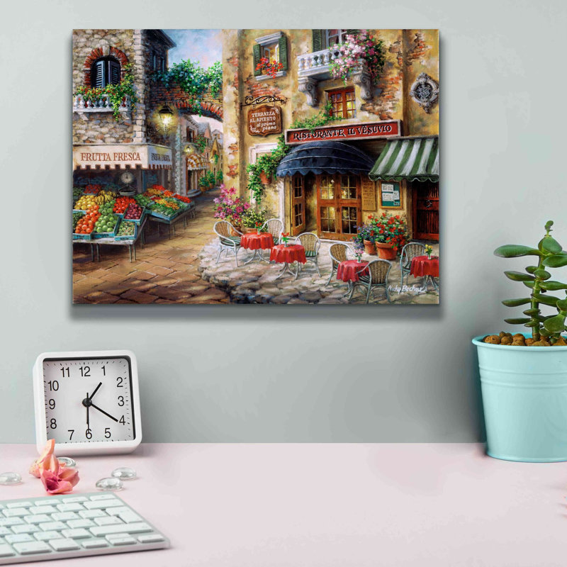 «Buon Appetito» par Nicky Boehme, art mural sur toile, H 12 po x l 16 po x P 0,75 po