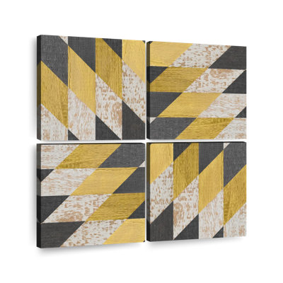 Abstract Square Diamonds Multi Piece Canvas Print