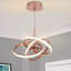 Ridgley 3 Ring Built-in, Integrated LED, Modern Asteroid Ceiling/Pendant Light- adjustable height, 39x39x34cm, 3 step dimming, 3,000K Neutral white-2069974399