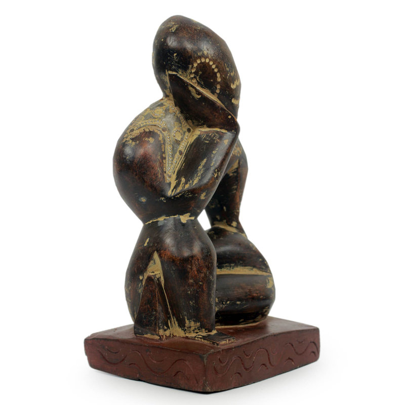 Sculpture en bois ghanéen Aimes