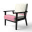 Hasibah - Geometricnapolitan I - Chaise rembourrée Shabby Elegance