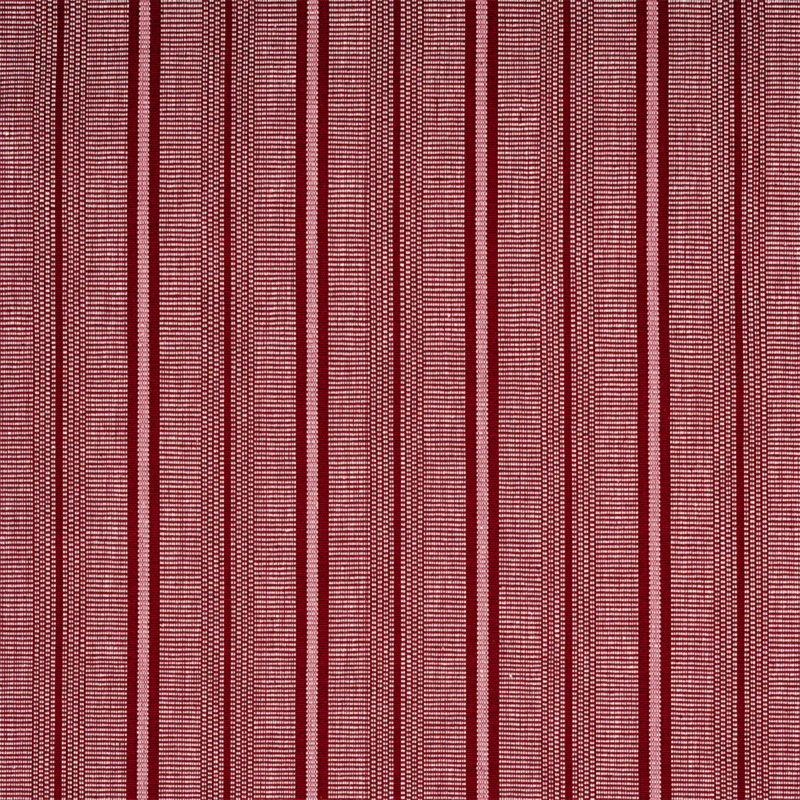 Schumacher x A Rum Fellow Panan Hand Woven Stripe Fabric, Red