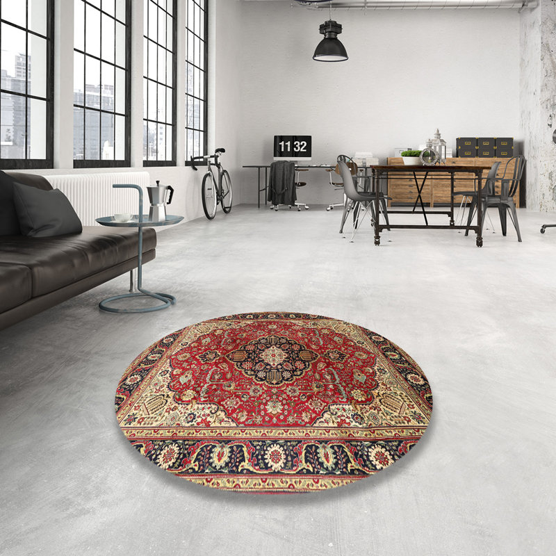 Lilly-Mai Oriental Indoor Rug, Round 8'