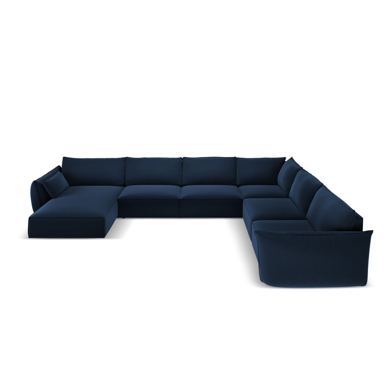Lillie-Louise 8 Seater Large Corner Sofa , Blue, right
