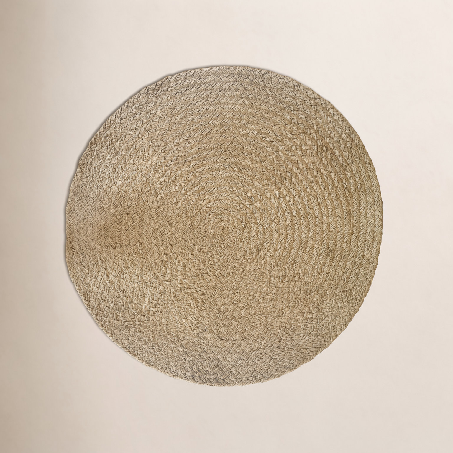 Braided Jute Rug, Round 5'6"