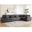 Oversized Modular Sectional Sofa Couches Set,Corduroy Upholstered Deep Seat Comfy Sofa For Living Room 5 Seat (Sectional)-663678078