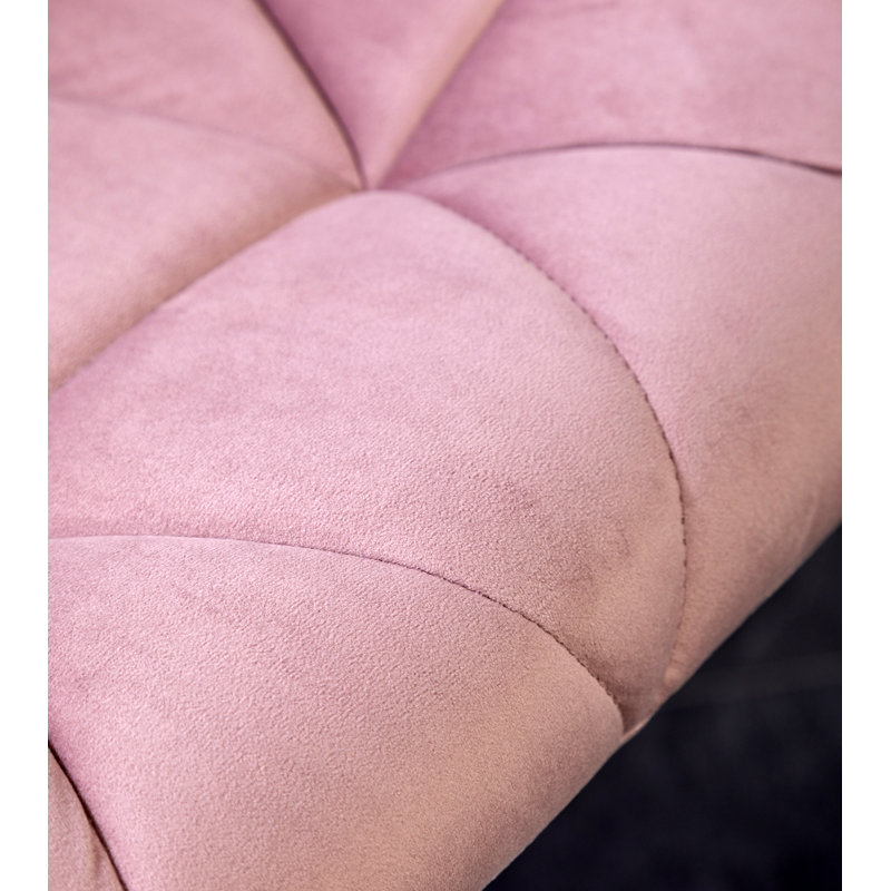 Tabourets de bar pivotants en métal Mauve