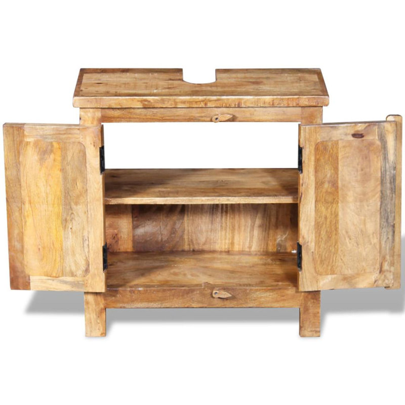 Jamal Solid Wood Freestanding Bathroom Storage Cabinet