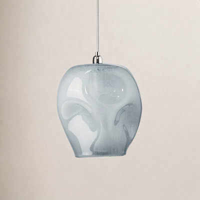 Tyndall Single Light Glass Dimmable Pendant