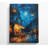 Night Cafe - No Frame Print on Canvas-1298366048