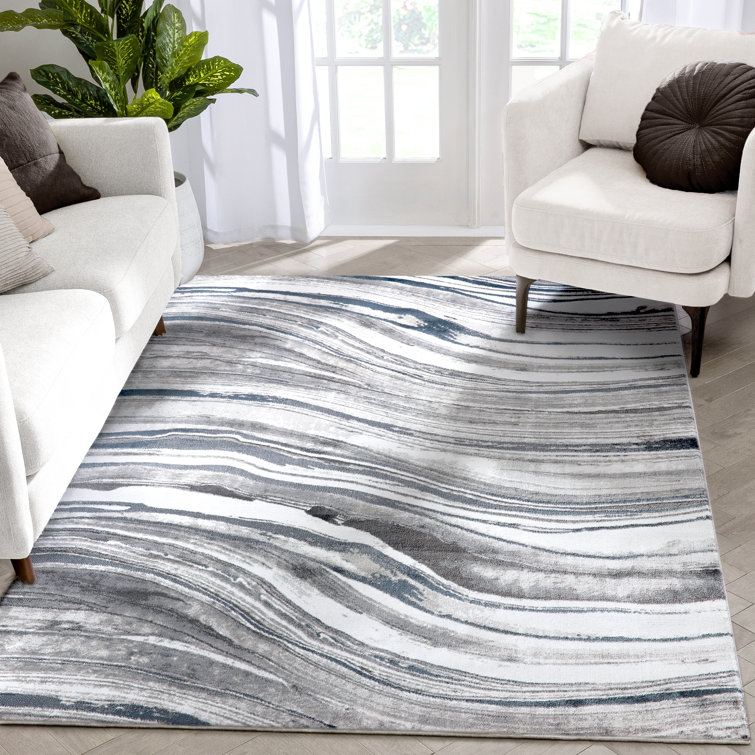 Verity Stella Abstract Synthetic Area Rug