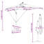 Umbrella with LED Strip Lights Polyester and Aluminium Outdoor Parasol-1633500816-1633500823