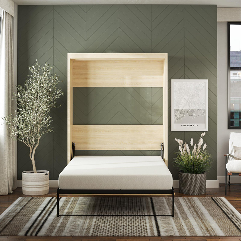 Wexford Murphy Bed, Full, Light Oak