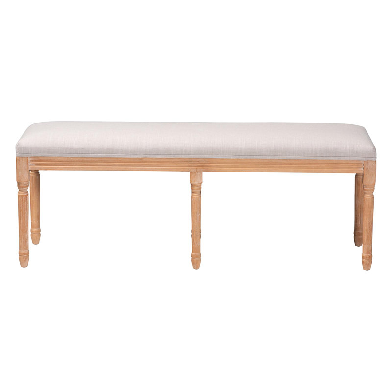 Aledo Cotton Upholstered Bench