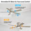 Dc Motor Indoor Flush Mount Ceiling Fan With Light Kit And Remote-1877453815-1877453810-1871150577