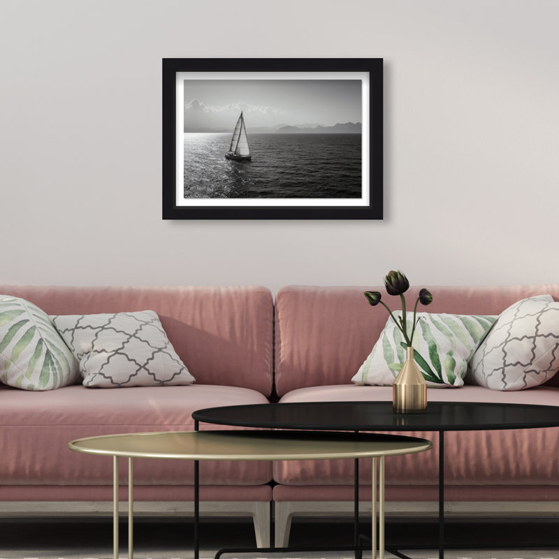 Edge Of Silence Print by Oliver Gal, 11.5"H x 16.5"W, Black Shadowbox