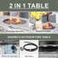Table de foyer d'extérieur au gaz en béton Jose-1498502125