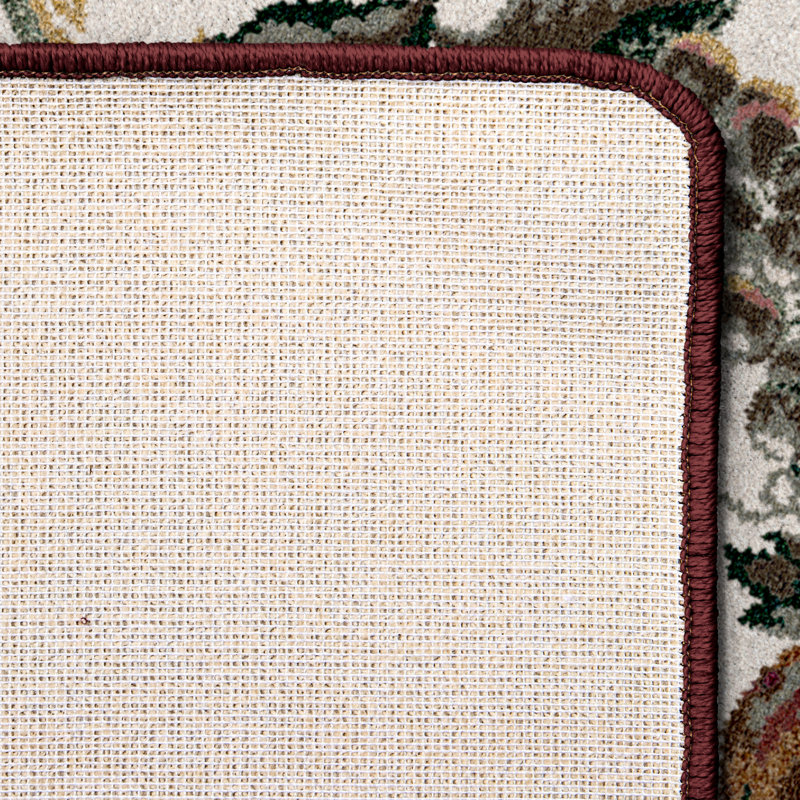 Alminus Fruit Medley Opal Garnet Lattice Area Rug, Rectangle 5'4" x 7'8"