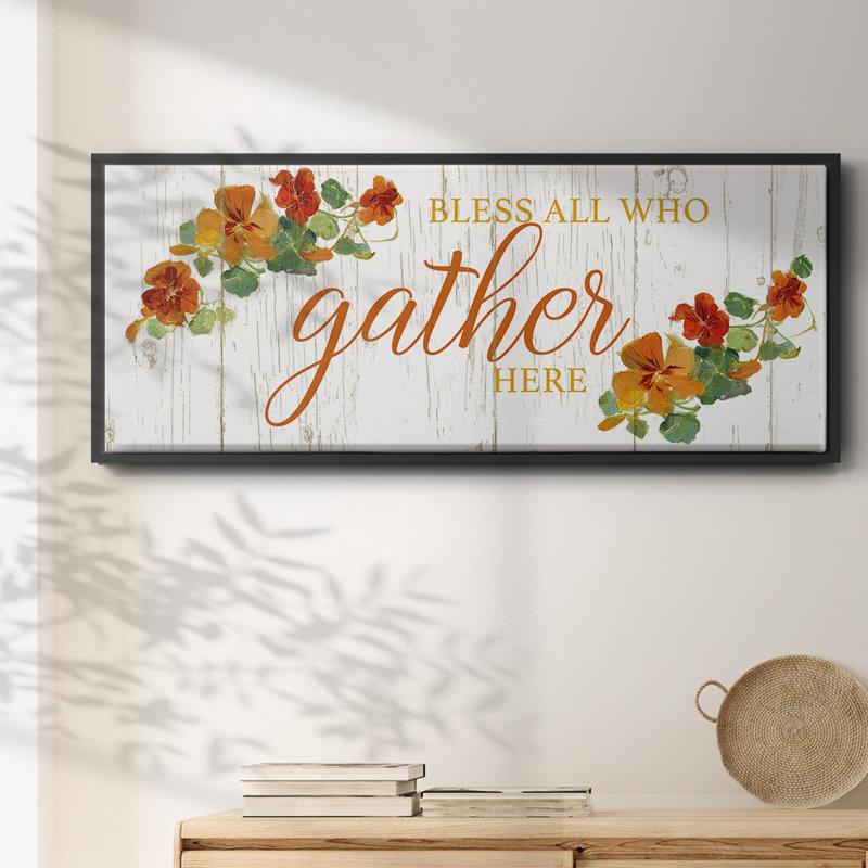 Gather Here- Framed Canvas