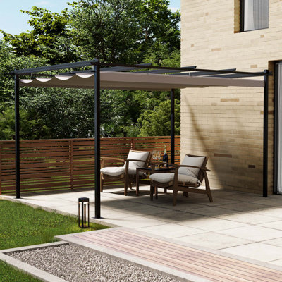 Pergola With Retractable Roof 4x3m