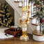 Soldat casse-noisette argenté et doré 3 pi avec sceptre, décoration de Noël-494623107