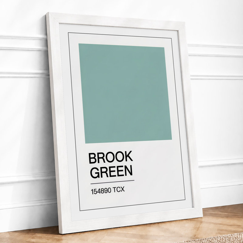 Brook Green Minimalist - Print, A4 - 29.7 x 21.0 cm, White