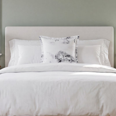 Riggi Gray/White Linen Blend Piece Sham