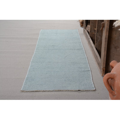 Hand Knotted Wool and Cotton Rug