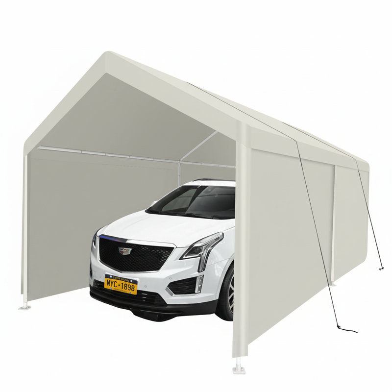 Tente de garage portative robuste pour le rangement extérieur et la protection des véhicules