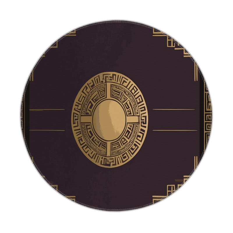 Tapis intérieur et extérieur Luxe Flourish, Round 5'
