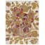 Tapis floral en laine touffeté à la main en coton ivoire / vert Marland-87895390