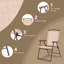 Chaises de camping pliables en tissu de patio Red Barrel Studio®-1107584490