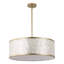 22" 5-Light Capiz Shell Drum Chandelier