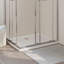 Plateau de douche rectangulaire rectangulaire en ABS 31,5 po x 39,4 po pour installation dans la salle de bain
