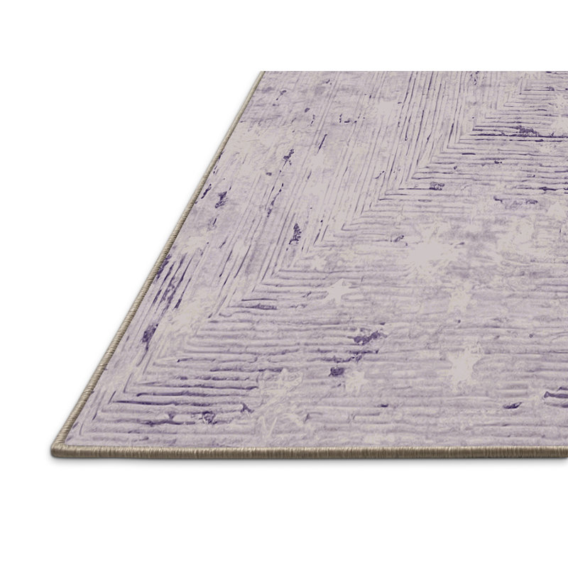 Tapis beige soyeux et moelleux, Rectangle 7 pi x 9 pi