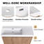 Ensemble de meuble-lavabo simple 48 po avec plateau en résine Chesham-1139285010