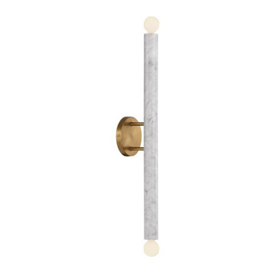 Irmeli Metal Armed Sconce in White