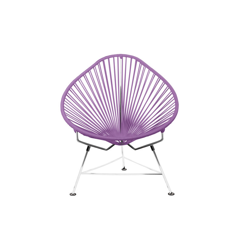 Chaise de jardin, Mauve / chrome