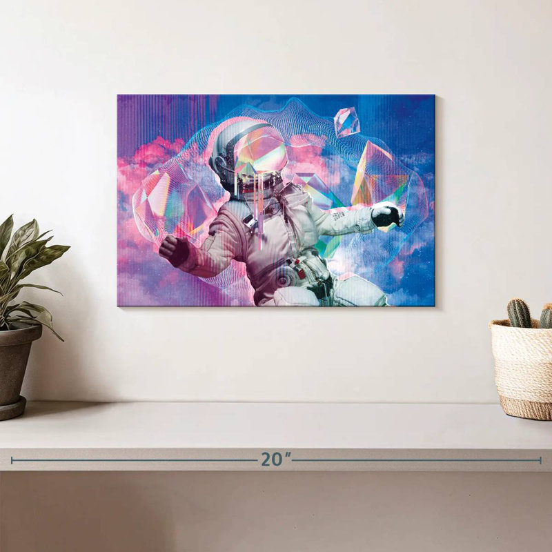 Astronaute flottant rétro Oberle