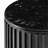  Hernest 16 inch Black Oak Side Table with Engineered Stone Top for Living Room
