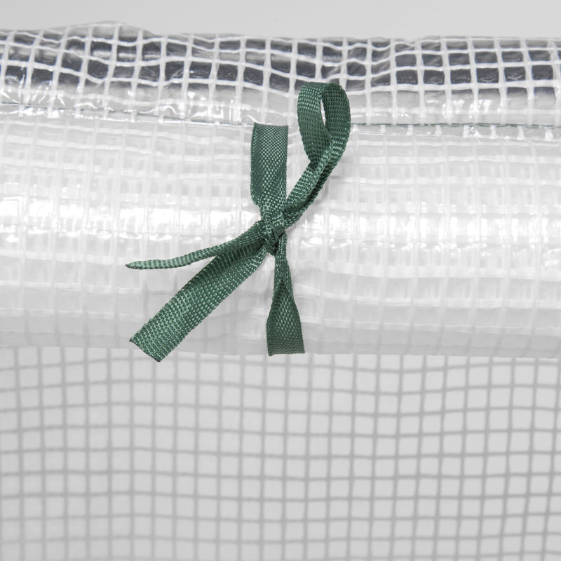 White Portable Mini Greenhouse 6' L X 3' W H For Outdoor Gardening With - Protected Pe Cover And Structural Strength Integrity