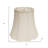 White Monay Shantung Silk Bell Lamp Shade