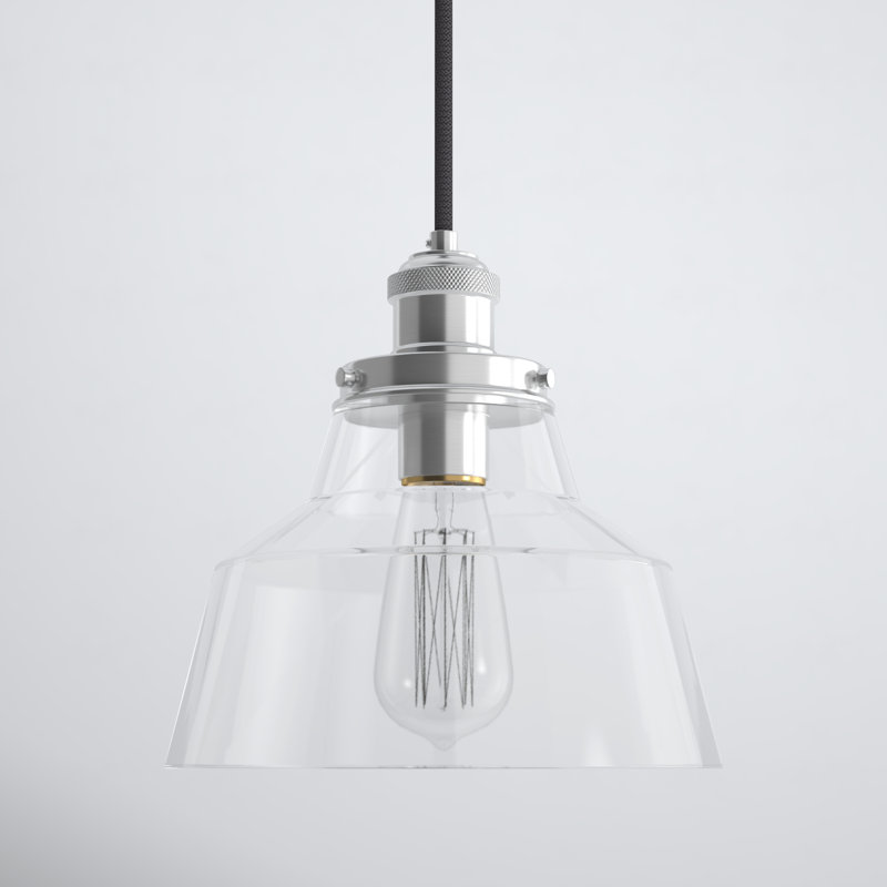Topanga 1 - Light Single Pendant, Polished Nickel